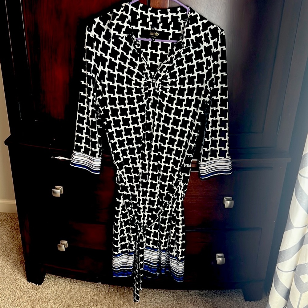 Dress 3/4 sleeve with tie belt